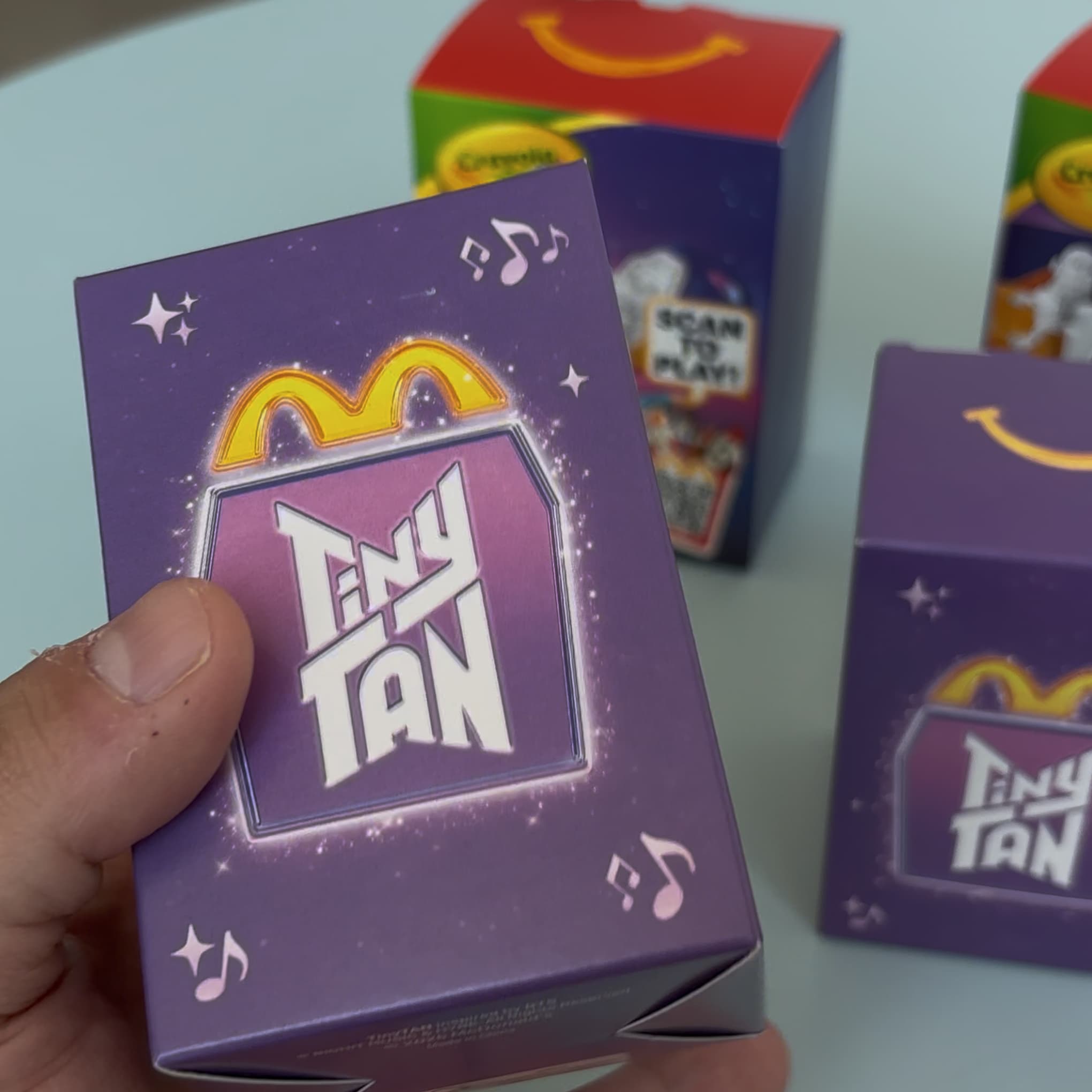 McDonald's Happy Meal TinyTan boxes